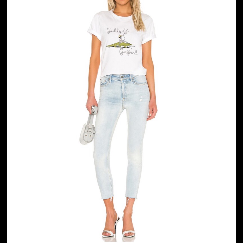 Grlfrnd Karolina Superficial Love Frayed Hem Boyfriend Jeans, Size 29